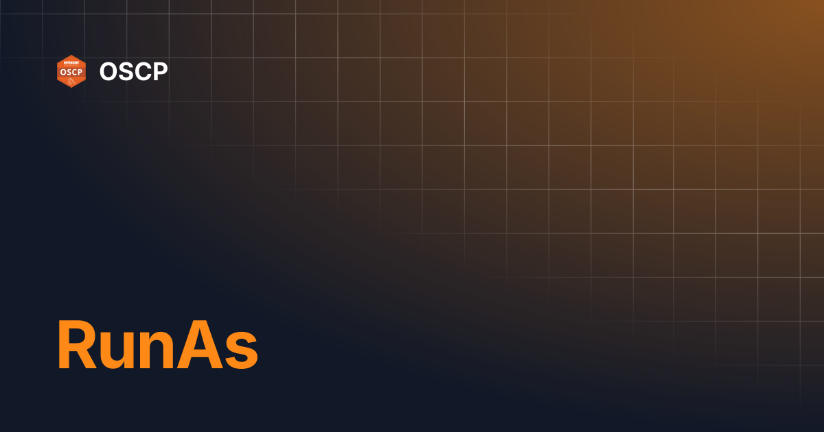 RunAs | OSCP