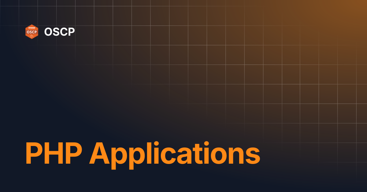 PHP Applications | OSCP